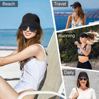 Foldable UPF 50+ Sun Visor Hat | Packable Wide Brim Beach & Sports Cap☀️👒