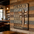 Jesus Is My God King Everything – Vintage Tin Sign Religious Metal Wall Art