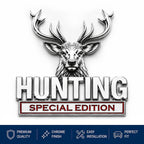 🦌 HUNTING Special Edition Emblem – Premium 3D Metal Car Badge For Hunting Enthusiast