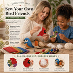 DIY Fabric Animal Craft Kit – Creative Handmade Art🕊️✂️