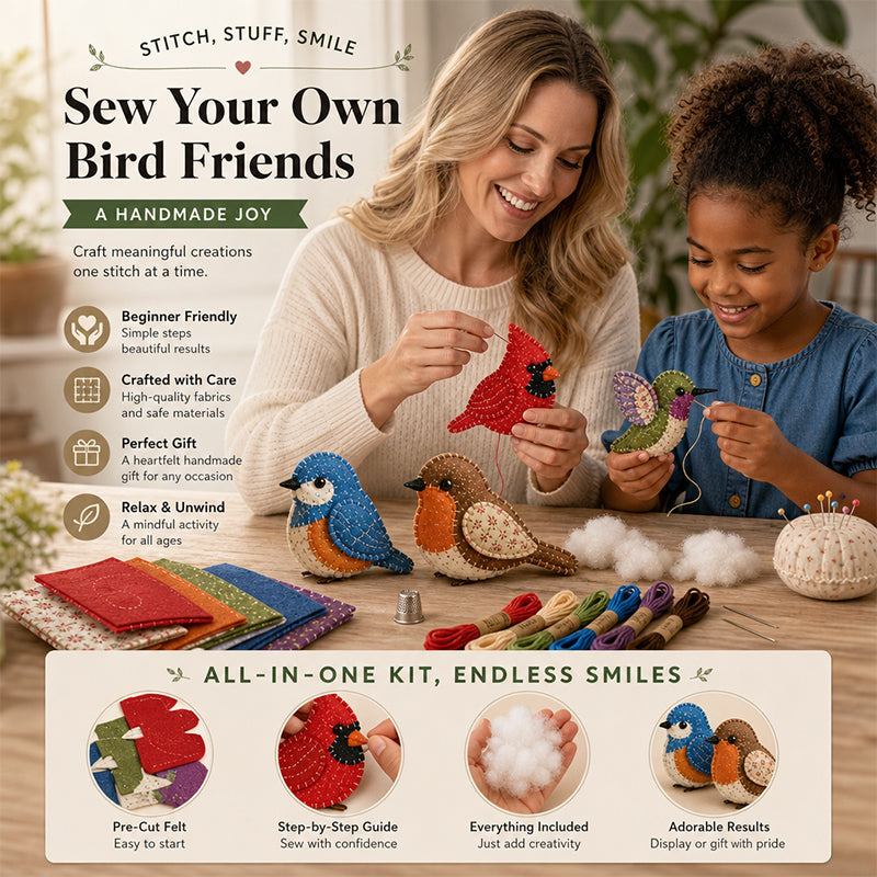 DIY Fabric Animal Craft Kit – Creative Handmade Art🕊️✂️