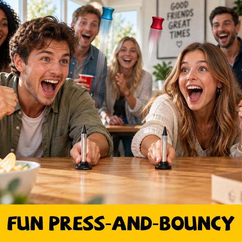 🤩 Press‑&‑Pop Desktop Fidget Toy – Satisfying Bouncing Stress Relief Gadget For Work & Study Breaks