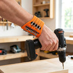 🛠️ Elegant Collectible Magnetic Wristband Tool Holder, Heavy-Duty Handmade Oxford Cloth Hardware Storage Wrist Band, Holiday Practical Gift for Handymen & Carpenters