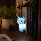 🦌 Handmade Elegant Collectible Enchanted Forest Animal LED Bookshelf Light, Whimsical Warm Holiday Home Decor Gift for Book Lovers