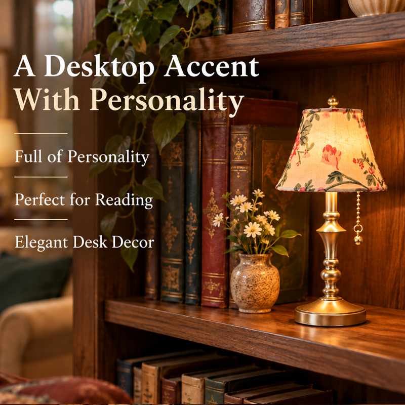 ✨ Small Decor Table Lamp | Cozy Book Nook Vibe