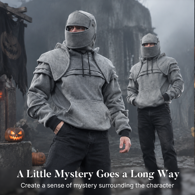 🛡️ Knight Cosplay Hoodie – Medieval Fantasy Streetwear Pullover!