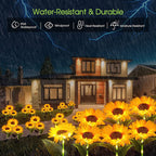 🌻 Light up your summer with sunflower lanterns! ✨ Solar-powered garden lanterns with LED lights – 50% off now!
