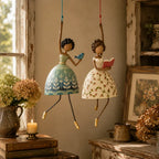 💃 Whimsical Dancing Lady Hanging Ornament 🌸 Cheerful Storybook‑Style Home Accent