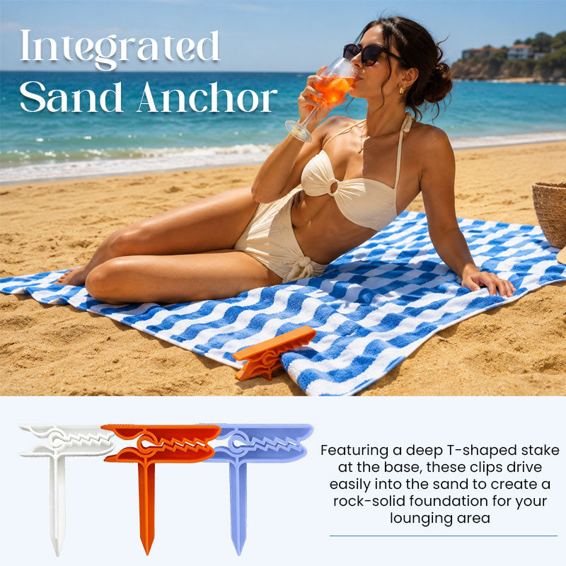 🌊🏖️Beach Towel Clips Windproof Towel Holders