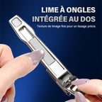 💅360-degree rotating multi-purpose stainless steel nail clippers