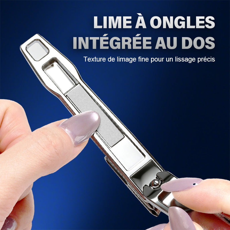 💅360-degree rotating multi-purpose stainless steel nail clippers