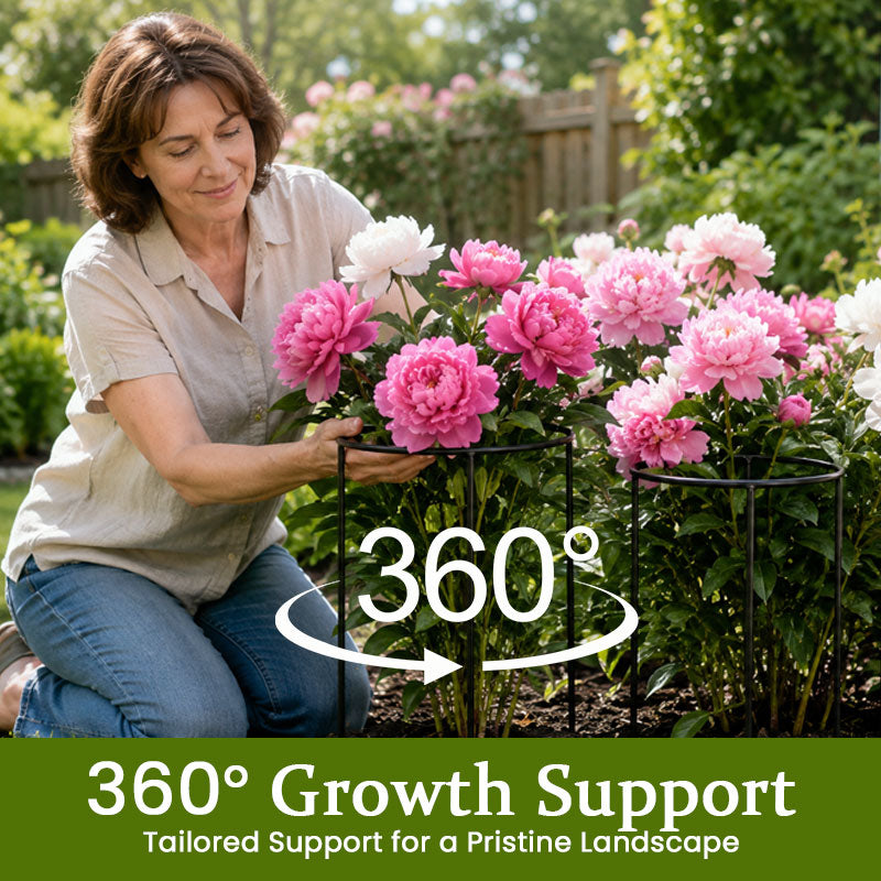 🌸🌿Round Plant Support Frame – Garden Stem Support Ring