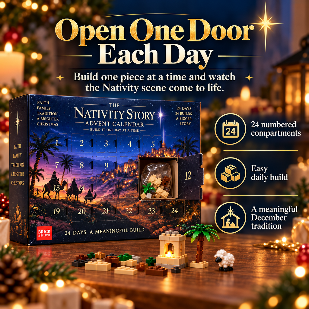 ⭐ 24-Day Buildable Nativity Advent Calendar | Family Christmas Tradition Vibe