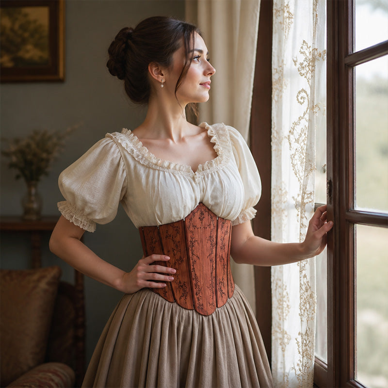 Vintage Corset Waist Cincher – Classic Renaissance Waist Belt🏰