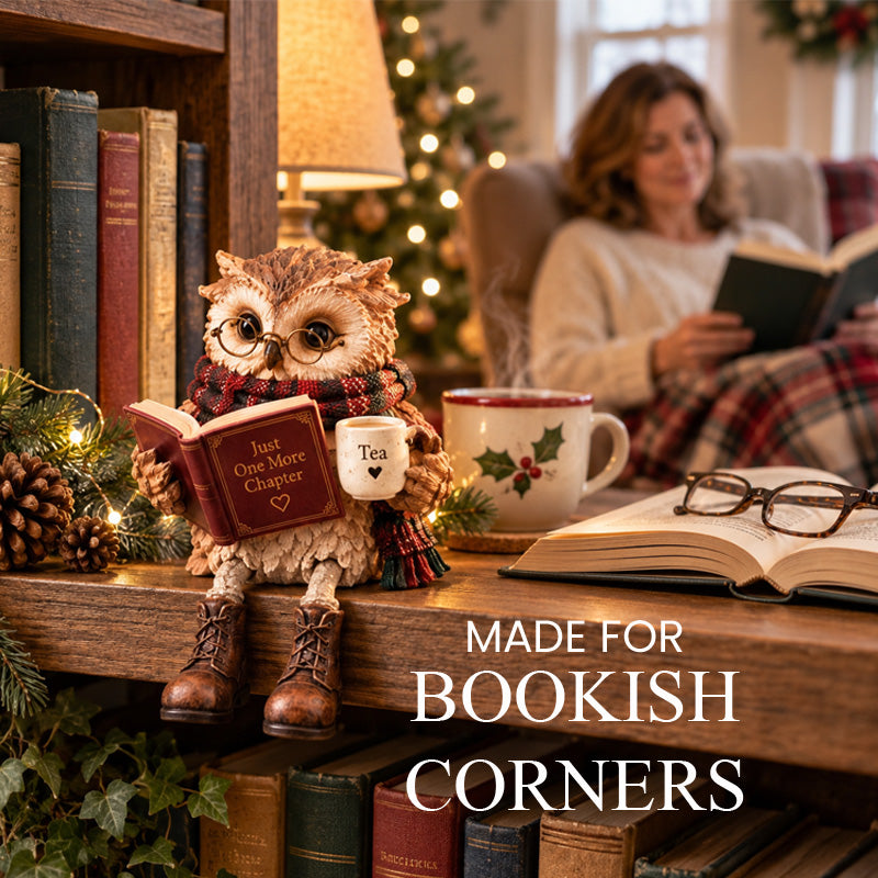 🦉 Reading Owl Figurine for Book Lovers