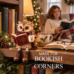 🦉 Reading Owl Figurine for Book Lovers