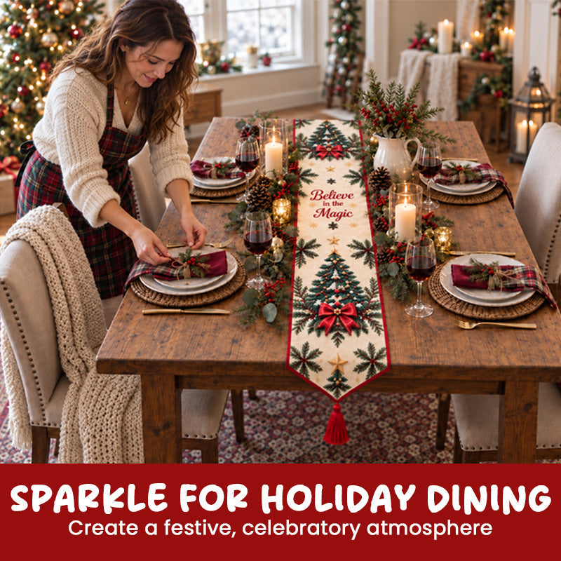 🎄 DIY Christmas Diamond Painting Table Runner Kit | Sparkling Holiday Table Decor