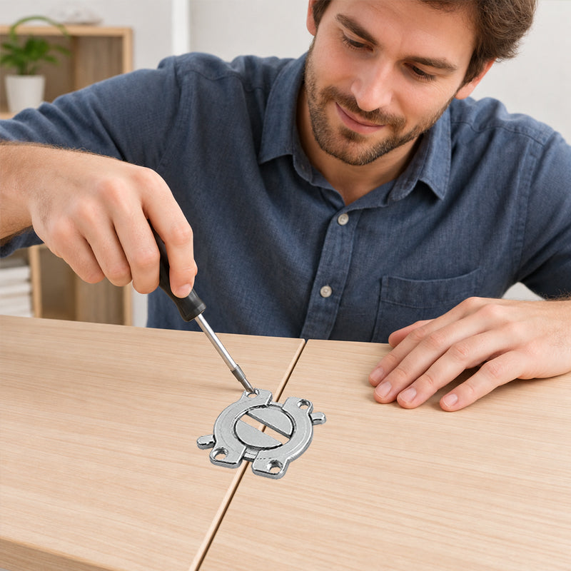 🔧 Tabletop Joining Connector & Fastener – Perfect Flush Table Panel Joints!