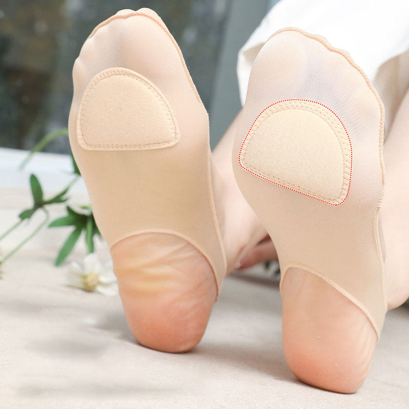 ⏰Limited-time offer: Buy one, get one free💃Sponge Pad Sling Ice Silk Crew Socks