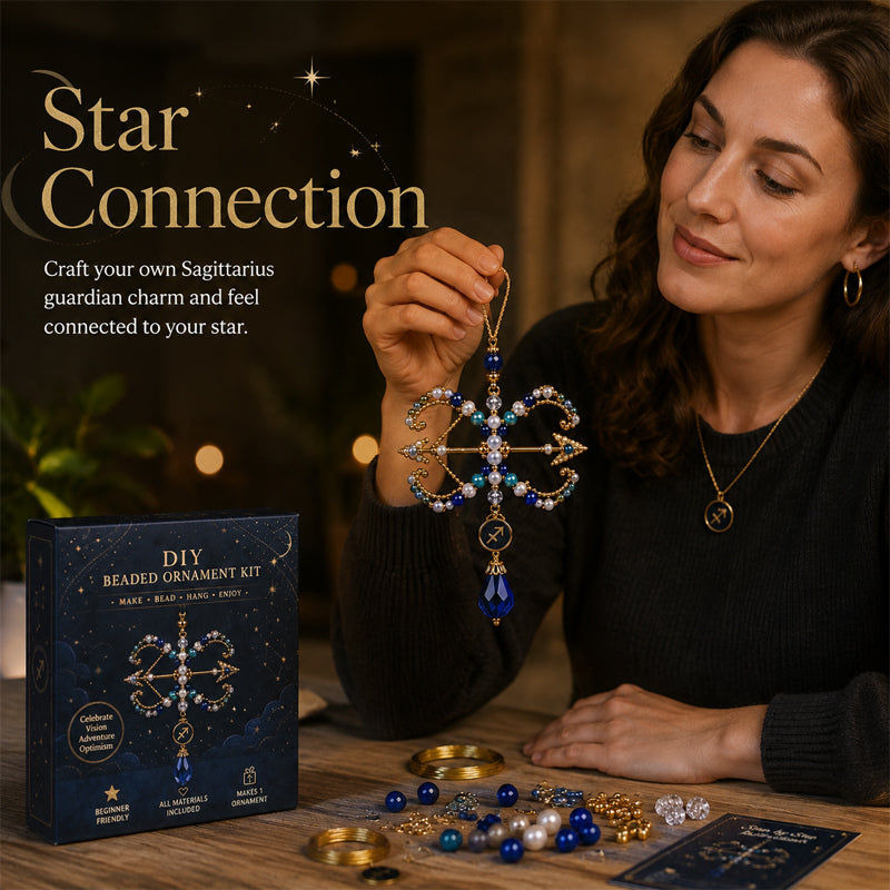 Make Your Own Zodiac Beaded Charm ✨ DIY Blessing Ornament Kit