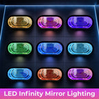 🔑 Infinity Mirror Garage Key Holder