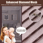 🚪 Diamond Mesh Magnetic Door Curtain