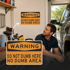 😂 Sarcastic Warning‑Style Wall Sign | Funny Garage, Man‑Cave & Workshop Conversation‑Starter Decor