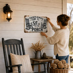 🌾 Porch Therapy Vintage Metal Sign