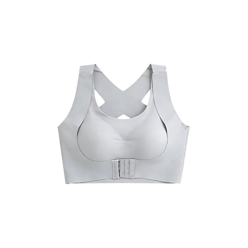 ✨Wireless Support Bra with Front Fastening and Crossed Straps at the Back