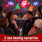 🎄Christmas Car Projection Light | Festive Holiday Projector for Vehicle & Home