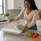 ✂️Kitchen Aluminum Foil Paper Plastic Wrap Storage Cutting Box