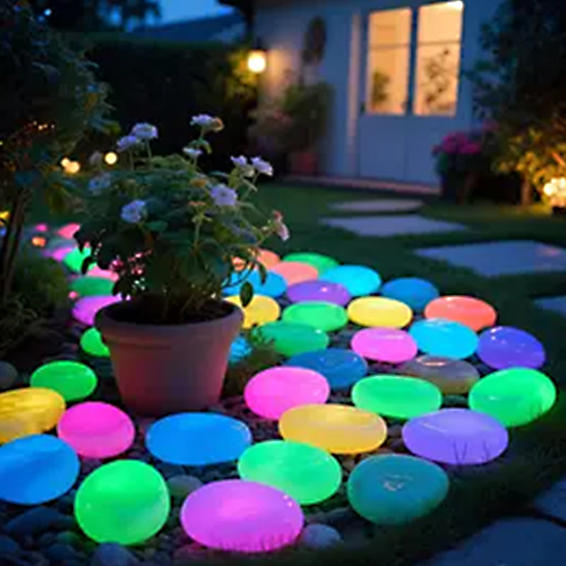 💥Glow-in-the-dark Rocks: illuminate your exterior with an enchanting glow!