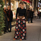 🎄 Playful‑Print Christmas Holiday Pants – Stand‑Out Festive Party Wear