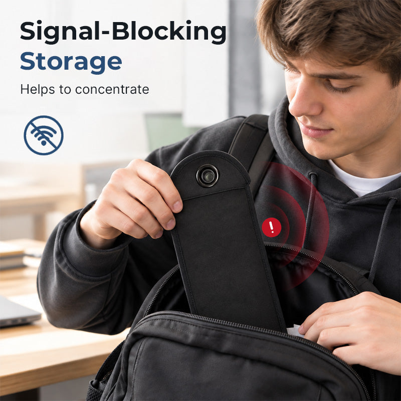 📵🎒Anti-theft Signal-blocking Mobile Phone Pouch