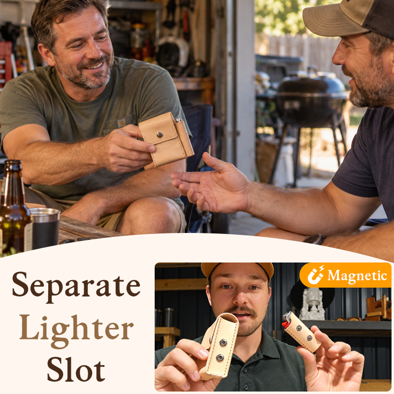 🔥 Cigarette Pouch with Lighter Slot | All in One Everyday Carry