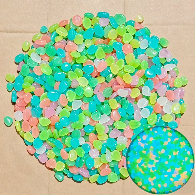 💥Glow-in-the-dark Rocks: illuminate your exterior with an enchanting glow!