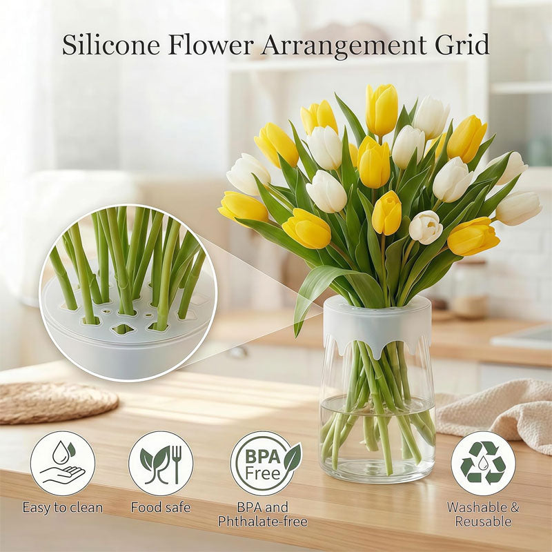 ⏳LAST DAY SPECIAL PRICE: ￡6.99!!🌸Silicone Flower Bouquet Holder