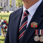 ✈️ Battle of Britain Commemorative Pin – Patriotic Remembrance Collectible With Poppy & Aircraft Motif