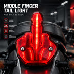 🖕 Middle Finger Rear Light | Cheeky Rebellious Car Vibe