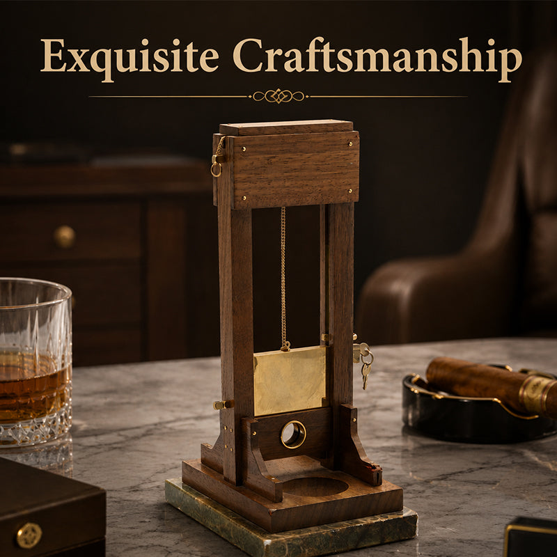🎩Luxury Desktop Cigar Cutter | Unique Guillotine Style Trimmer