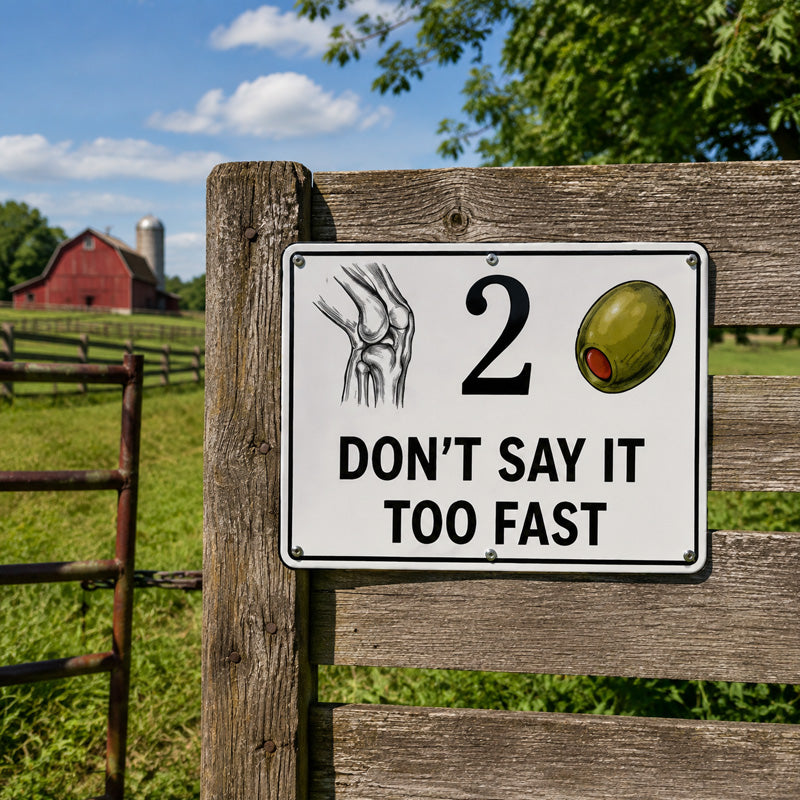 😂 Funny Porch Decor Sign 🏡 "Don't Say It Too Fast"