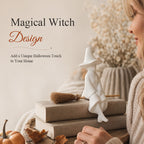 Witch Figurine - Cozy Halloween Fireplace & Bookshelf Decor🏡🧙♀️