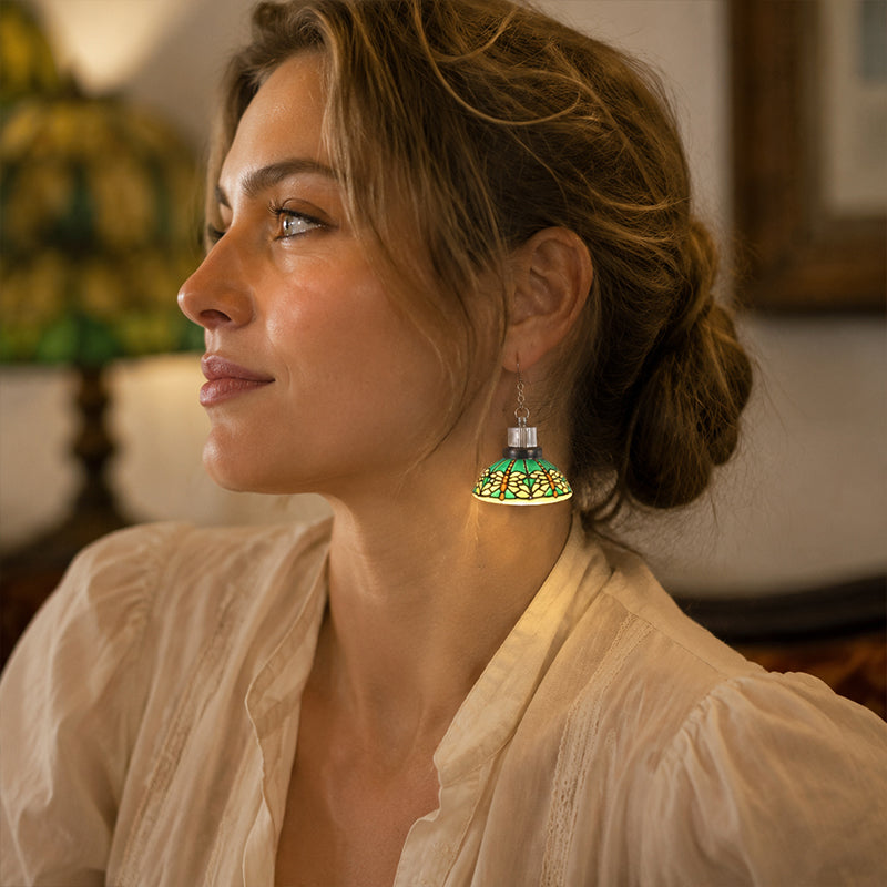💡✨ Elegant Collectible Handmade Mini Vintage Lamp Dangle Earrings | Unique Holiday Statement Jewelry Gift for Her