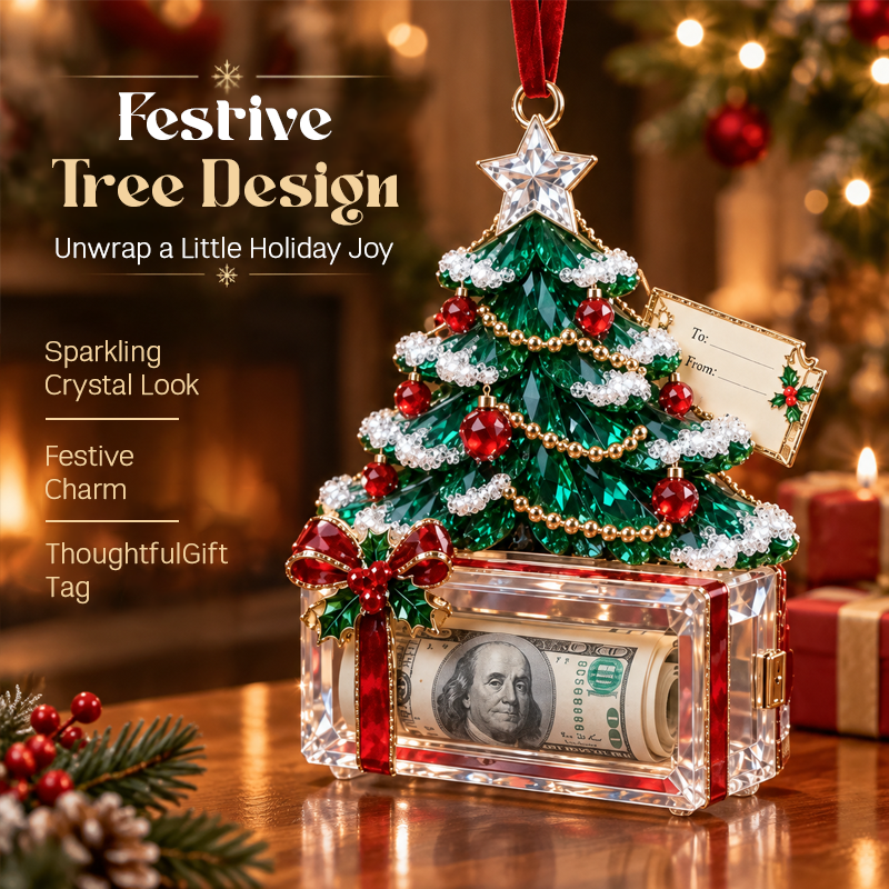 🎁 Christmas Money Gift Box Ornament – Creative Festive Gift Holder for Christmas Gifting!
