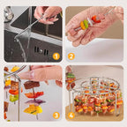 🔥 Air Fryer Skewer Rack | 360° Even Cooking, Crispy & Juicy! 🍢