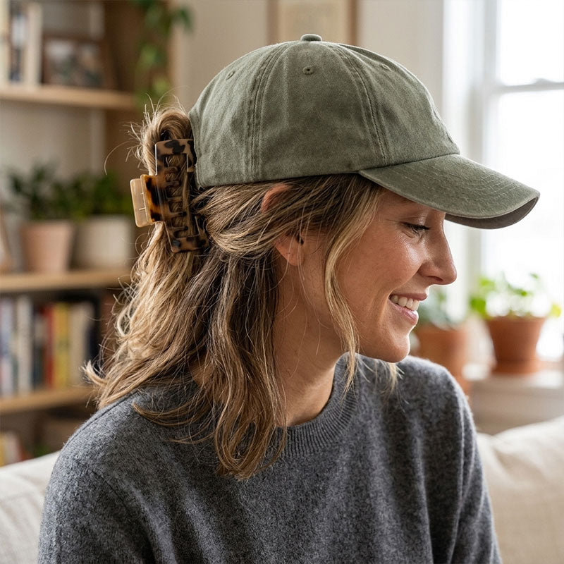 🧢 Oversized Hat-Friendly Hair Claw Clip 🧢
