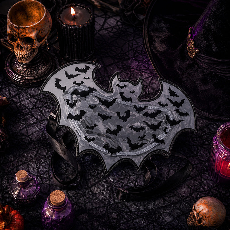 Spooky Chic Bat Wing Handbag - Perfect Halloween & Goth Accessory 🦇