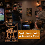 😂 Funny And Satirical Family Humor Metal Sign