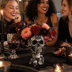 💀Skull Resin Planter - Halloween Goth Desktop Decor