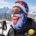 🎣🎄 Christmas Funny Fishing Face Cover – Festive Prank Mask For Anglers!